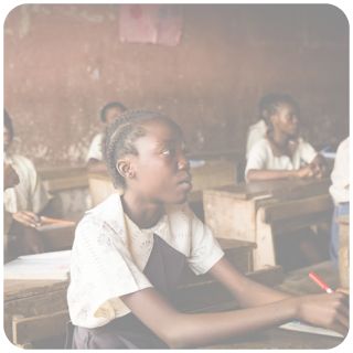 Woman with headphones and microphone
